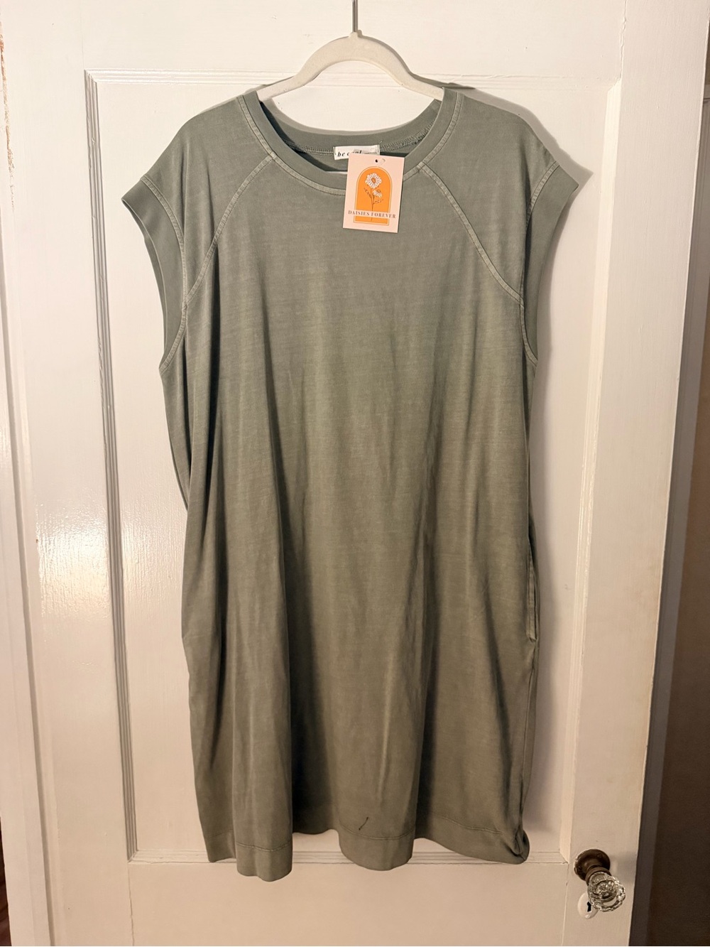 Be Cool Olive Green Casual Dress – NWT